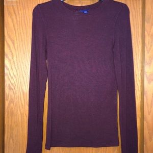 PLUM LONG SLEEVED TOP
